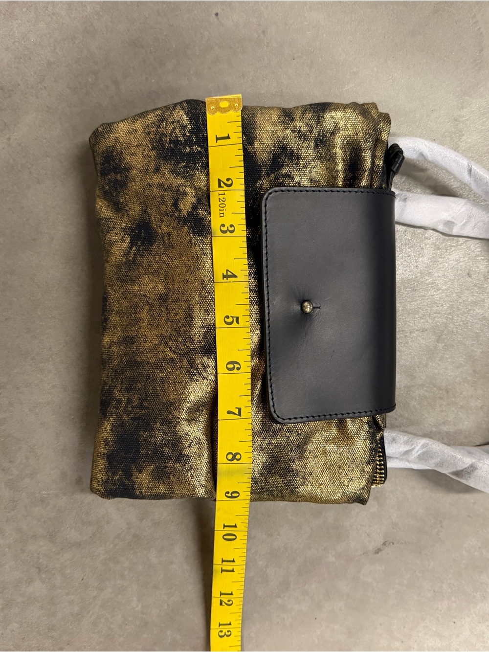 Kempton & Co - RARE - Black Gold Splatter Tote Bag - Picture 8 of 15